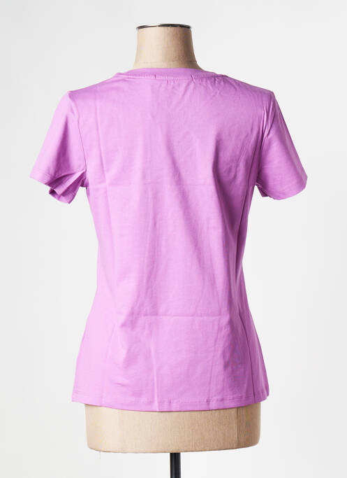 Tricou guler rotund violet CALVIN KLEIN femme
