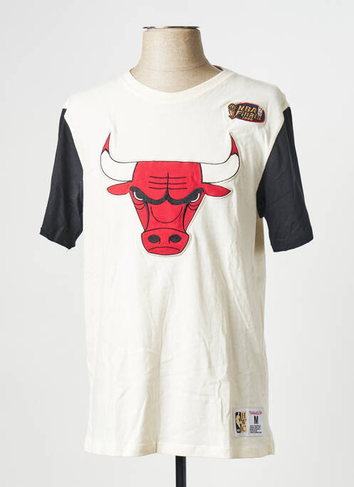 Tricou bej MITCHELL AND NESS bărbat