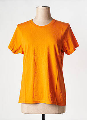Tricou guler rotund portocaliu COLORFUL STANDARD femeie