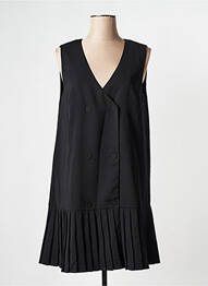 Rochie scurtă guler în v negru Y.A.S femeie