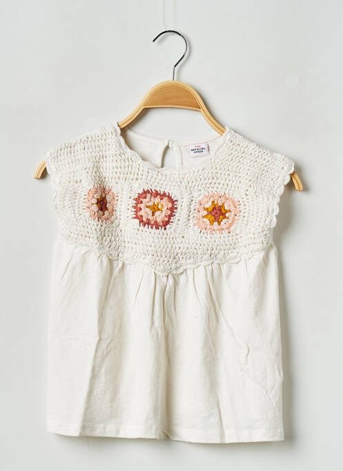 Tricou alb TAPE À L'OEIL fată