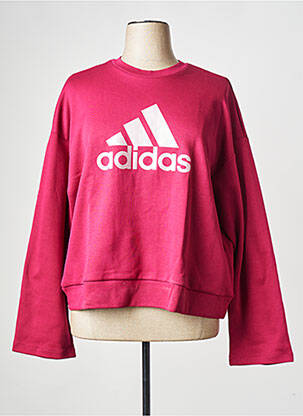 Hanorac guler rotund roșu ADIDAS femeie