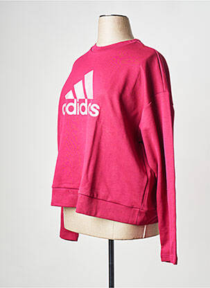 Hanorac guler rotund roșu ADIDAS femeie