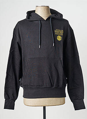 Hanorac cu glugă negru ELEMENT bărbat