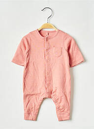 Salopetă-pantalon guler rotund roz PETIT BATEAU fille