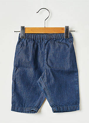 Blugi cu croială dreaptă albastru PETIT BATEAU fată