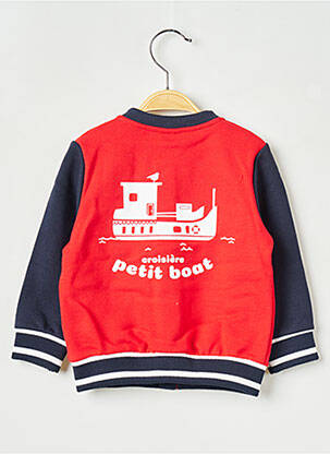 Geacă guler col înalt roșu PETIT BATEAU băiat