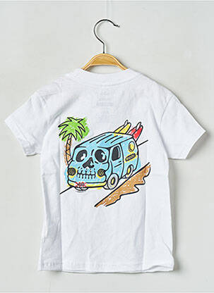 Tricou guler rotund alb VANS băiat