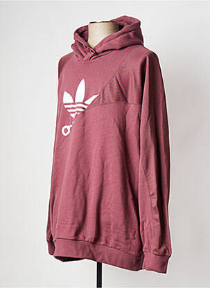 Hanorac cu glugă guler rotund roșu ADIDAS bărbat