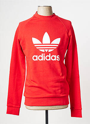 Hanorac guler rotund roșu ADIDAS bărbat