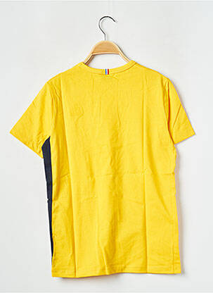 Tricou guler rotund galben LE COQ SPORTIF băiat