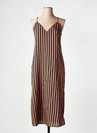 Rochie midi guler în v maro SEE U SOON femeie