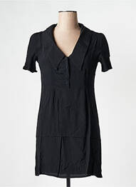 Rochie scurtă guler în v negru ARTLOVE femme