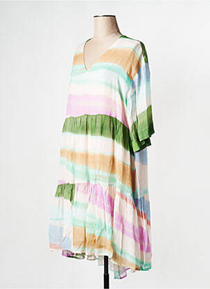 Rochie midi guler rotund verde ESSENTIEL ANTWERP femeie