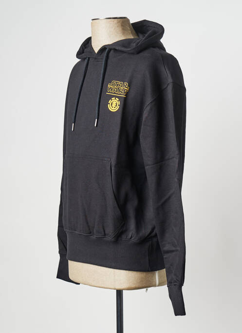 Hanorac cu glugă negru ELEMENT bărbat