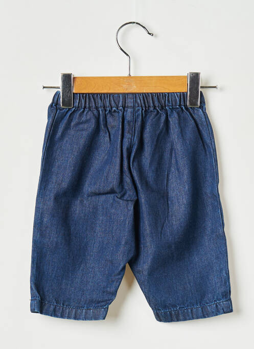 Blugi cu croială dreaptă albastru PETIT BATEAU fată