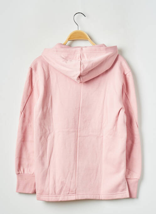 Hanorac cu glugă roz ADIDAS fată