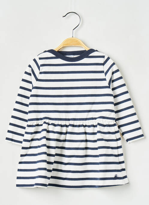 Rochie midi alb PETIT BATEAU fată