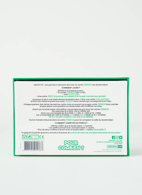 Accesoriu divers verde ORIGINAL CUP unisex