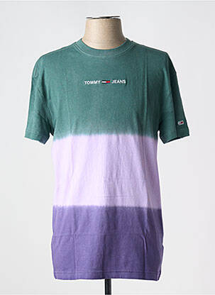 Tricou guler rotund violet TOMMY HILFIGER bărbat