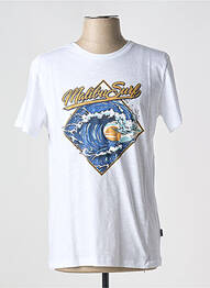 Tricou guler rotund alb BLEND homme