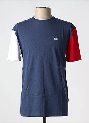 Tricou guler rotund albastru TOMMY HILFIGER bărbat
