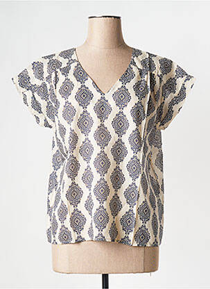 Top bej LA FEE MARABOUTEE femeie