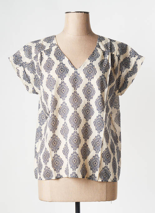 Top bej LA FEE MARABOUTEE femeie