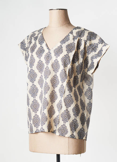 Top bej LA FEE MARABOUTEE femeie