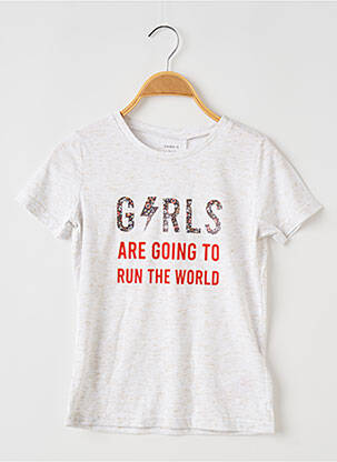 Tricou guler rotund alb NAME IT fată