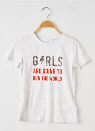 Tricou guler rotund alb NAME IT fată