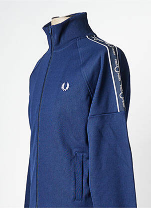 Vestă cu mâneci lungi albastru FRED PERRY bărbat