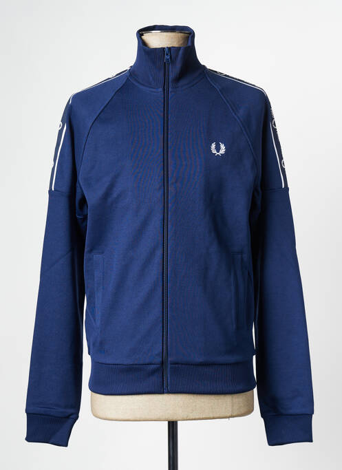 Vestă cu mâneci lungi albastru FRED PERRY bărbat