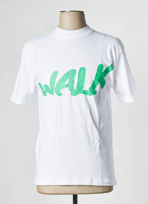 Tricou alb WALK IN PARIS bărbat