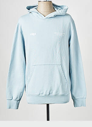 Hanorac albastru HUMAN WITH ATTITUDE bărbat