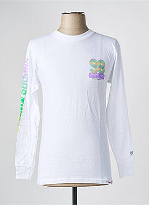 Tricou alb DIAMOND SUPPLY CO bărbat