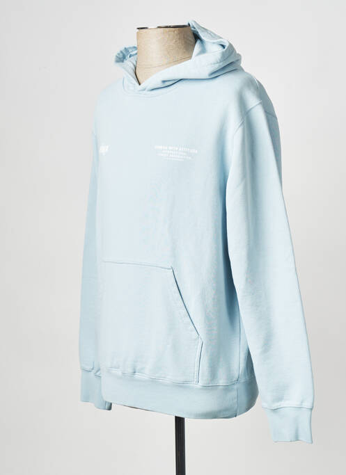 Hanorac albastru HUMAN WITH ATTITUDE bărbat