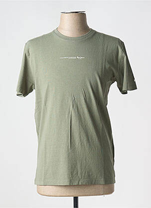 Tricou guler rotund verde PEPE JEANS bărbat