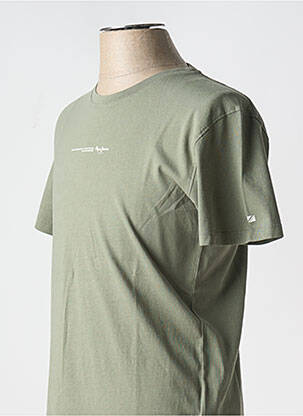 Tricou guler rotund verde PEPE JEANS bărbat