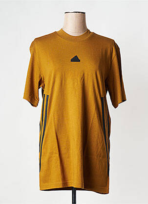 Tricou guler rotund galben ADIDAS femeie