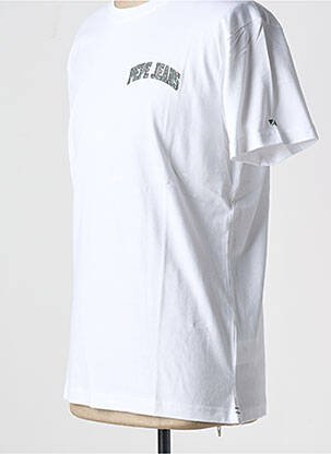 Tricou guler rotund alb PEPE JEANS bărbat