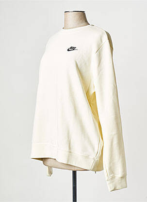 Hanorac guler rotund alb NIKE femeie