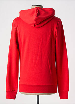 Hanorac cu glugă guler rotund roșu JACK & JONES bărbat