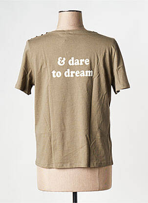 Tricou guler rotund verde VERO MODA femeie