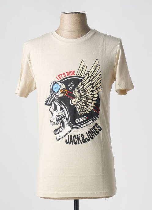 Tricou bej JACK & JONES bărbat