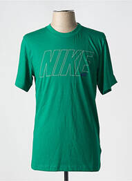 Tricou guler rotund verde NIKE homme