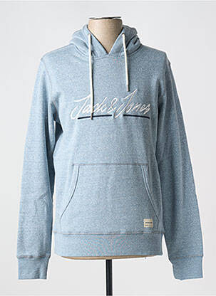 Hanorac cu glugă guler rotund albastru JACK & JONES bărbat