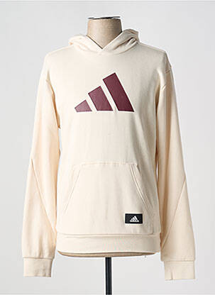Hanorac cu glugă guler rotund bej ADIDAS bărbat