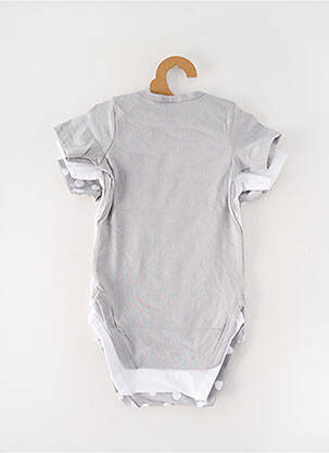 Body de lenjerie guler rotund gri DIM copil