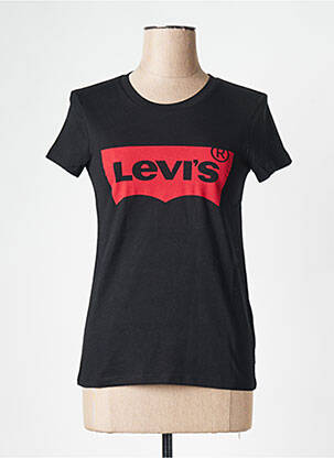 Tricou guler rotund negru LEVI'S femeie